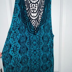Penningtons (Additionelle) Turquoise & Black Maxi Dress